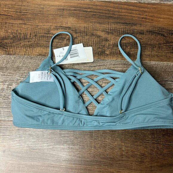 L*Space Jamie Bikini Bralette Swim Top Size L Caged‎ Criss-Cross NWT - Picture 7 of 9